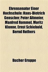 Ehrensenator Einer Hochschule