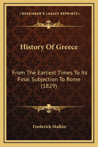 History Of Greece