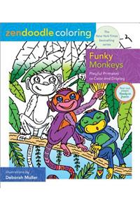 Zendoodle Coloring: Funky Monkeys