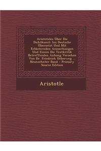 Aristoteles Uber Die Dichtkunst