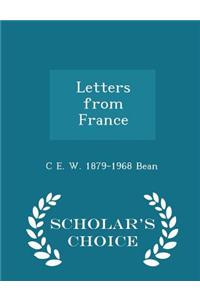 Letters from France - Scholar's Choice Edition