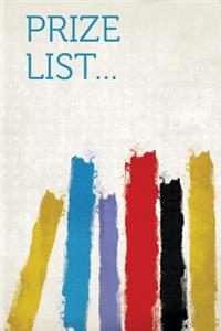 Prize List...