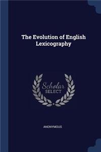 The Evolution of English Lexicography