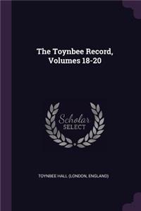 The Toynbee Record, Volumes 18-20