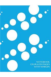 Notebook 120 ruled pages with margin