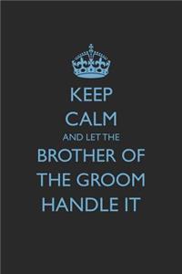 Keep Calm and Let the Brother of the Groom Handle It