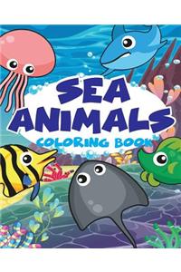 Sea animal Vol1; Easy coloring book for kids toddler, Imagination learning in school and home