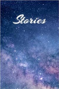 Stories: Journal, Blank Book Lavender Blue Starry Sky: Volume 7