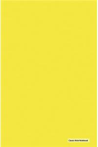Classic Mole Notebook - Plain Yellow Cover