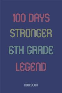 100 Days Stronger 6th Grade Legend