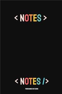 Programmer Notebook