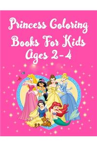 Princess Coloring Books For Kids Ages 2-4