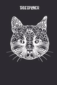 Tagesplaner mit Katze als Mandala