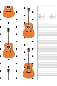 Guitar Tab Notebook: 6 String Chord and Tablature Staff Music Paper, Classic Guitar Cover