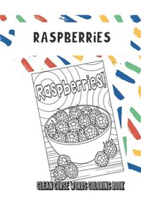 Raspberries Clean Curse Words Coloring Book