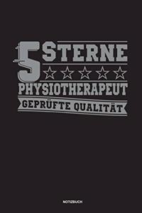 5 Sterne Physiotherapeut Geprüfte Qualität Notizbuch