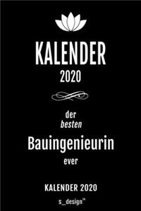 Kalender 2020 für Bauingenieure / Bauingenieur / Bauingenieurin