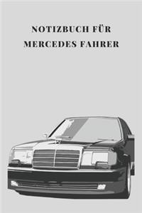 Notizbuch für Mercedes Fahrer Kariert A5 100 Seiten, Vintage Softcover, Weißes Papier - Dickes Notizheft, Skizzenbuch, Zeichenbuch, Blankobuch, Sketchbook