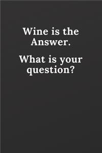 Wine is the answer. What was your question?