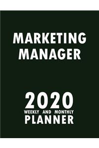 Marketing Manager 2020 Weekly and Monthly Planner