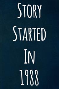 Story Started In 1988