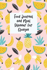 Food Journal And Meal Planner For Women