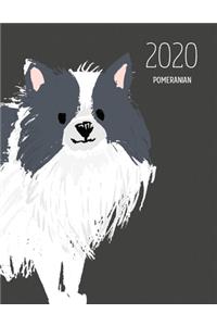 2020 Pomeranian: Dated Weekly Planner With To Do Notes & Dog Quotes - Pomeranian Black And White