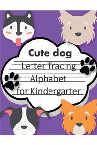 Trace Letters alphabet for kindergarten child's writing muscles