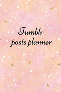 Tumblr posts planner