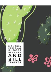 Monthly Personal Budget Planner and Bill Tracker