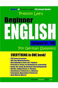 Preston Lee's Beginner English Lesson 41 - 60 For German Speakers