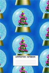 Composition Book: Cool Christmas Spirit Pattern 6 X 9 Graph Ruled Paper Notebook, Appreciation, Quote Journal or Diary Unique Inspirational Gift for Friend or Teacher, Beginning or End of School Year, Retirement, Birthday or Gratitude Present - Chr