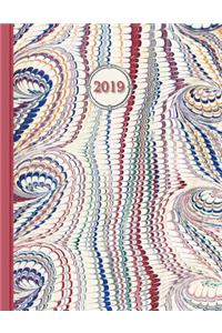 2019 Planner; Marbled Pink