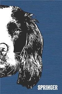 English Springer Spaniel Lined Notebook
