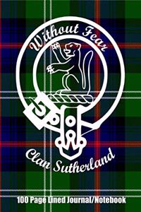 Clan Sutherland 100 Page Lined Journal/Notebook