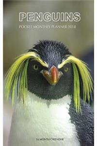 Penguins Pocket Monthly Planner 2018