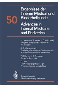 Ergebnisse der Inneren Medizin und Kinderheilkunde / Advances in Internal Medicine and Pediatrics