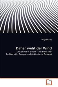 Daher weht der Wind