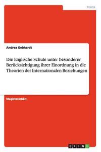 Englische Schule unter besonderer Berücksichtigung ihrer Einordnung in die Theorien der Internationalen Beziehungen