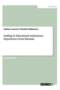 Staffing in Educational Institutions