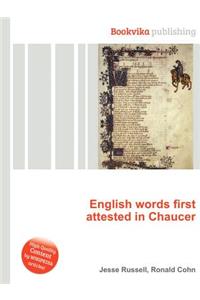 English Words First Attested in Chaucer