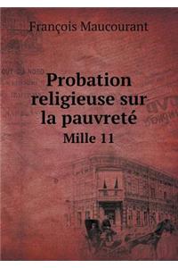 Probation Religieuse Sur La Pauvreté Mille 11