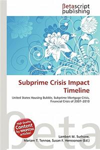 Subprime Crisis Impact Timeline