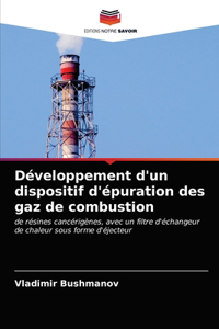 Développement d'un dispositif d'épuration des gaz de combustion