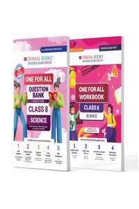 Oswaal One For All Question Bank + One For All Workbook (NCERT & CBSE) Class 8 Science (Set of 2 Books) | Updated As Per NCF For Latest Exam