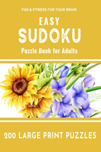 Easy Sudoku Puzzle Book for Adults