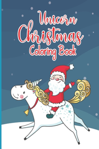 Unicorn Christmas Coloring Book