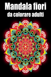 Mandala fiori da colorare adulti