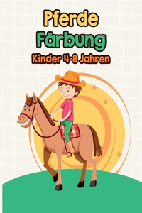 Pferde, Färbung Kinder 4-8 Jahren
