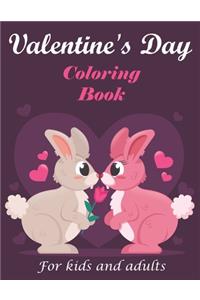Valentine's Day Coloring Book for Kids and adult